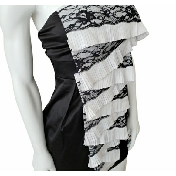 Miss Minuet Black Strapless Cocktail Dress - Picture 2 of 4